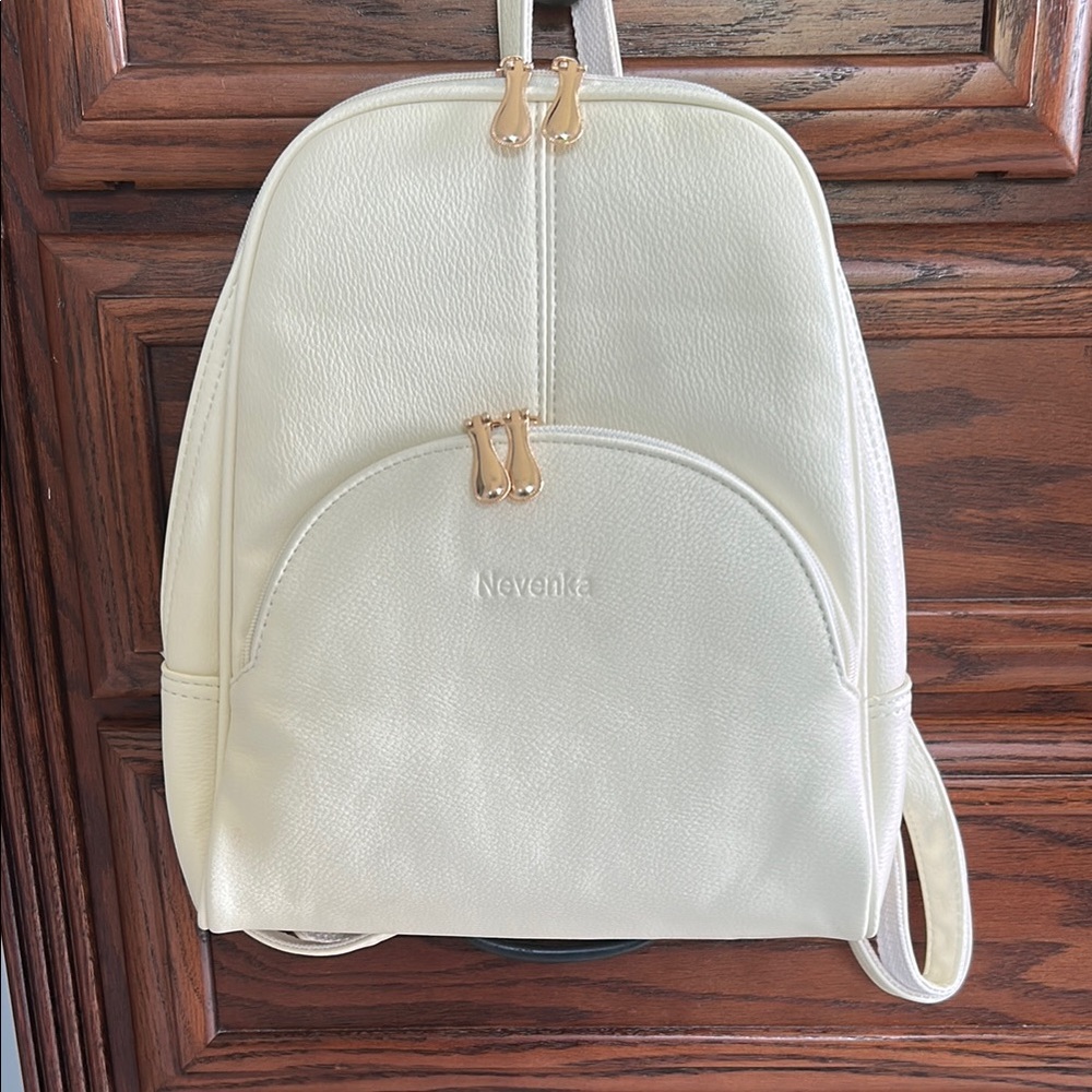 Nevenka Cream Backpack Purse